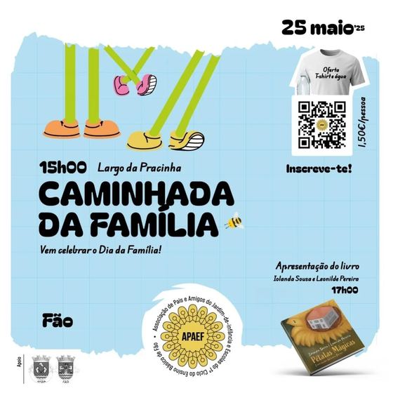 Cartaz da Caminhada da Família