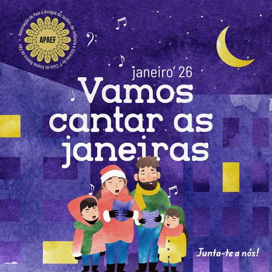 Cartaz Vamos cantar as Janeiras