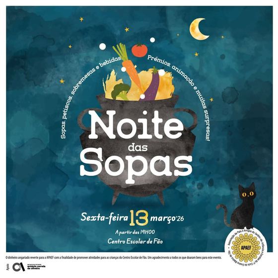 Cartaz da Noite das Sopas